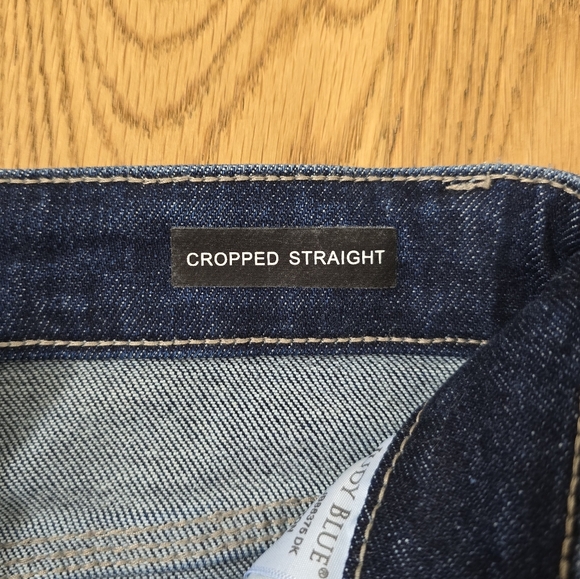 Judy Blue Cropped High Rise Straight Dark Wash Jeans Size 3 Or 26 - Picture 4 of 13